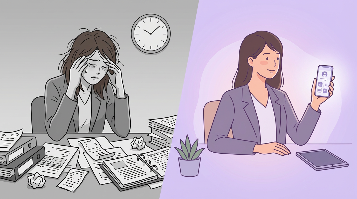 勤怠管理 ビフォーアフター比較