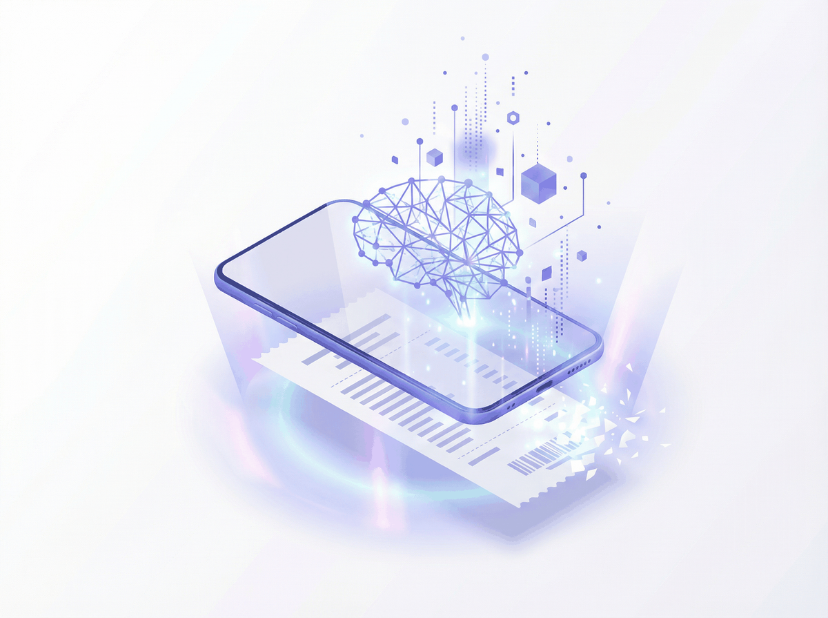 OCRIAのダブルAIがスマホで領収書を自動解析