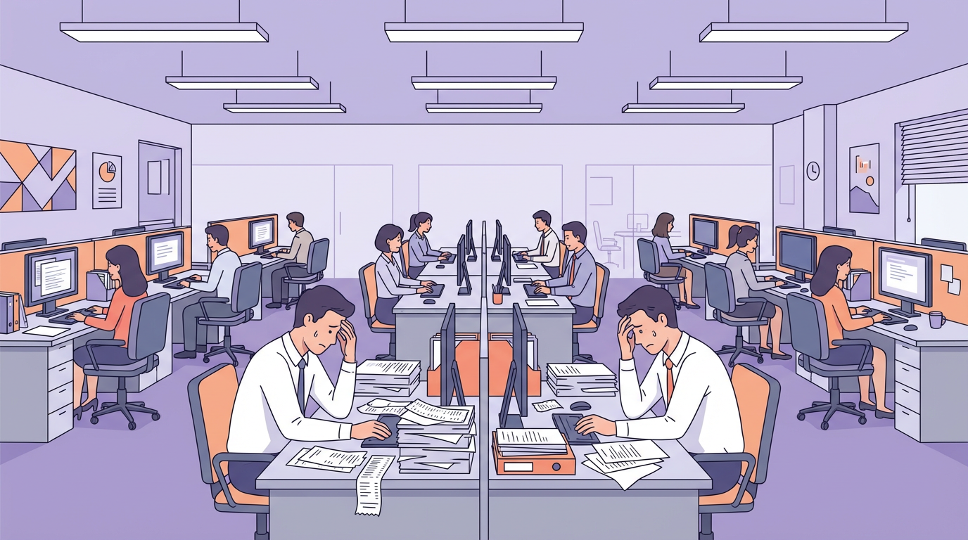 中小企業の経理業務人件費イメージ